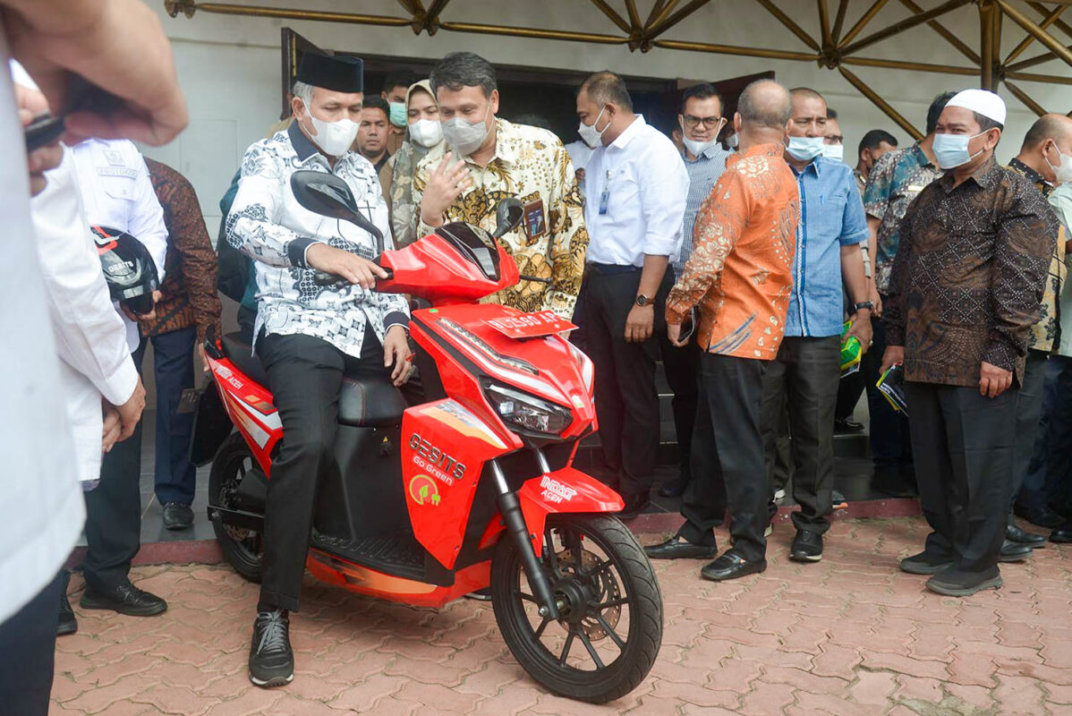 Motor Listrik Gesits Jadi Kendaraan Operasional Pemerintah Provinsi Aceh